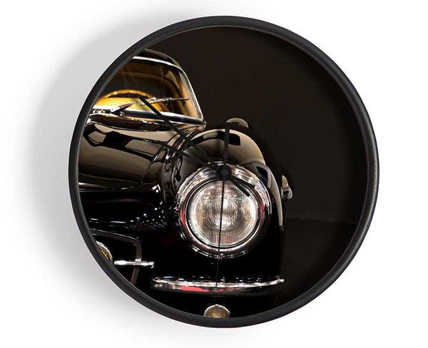 Classic Car Headlight Black Clock - Wallart-Direct UK