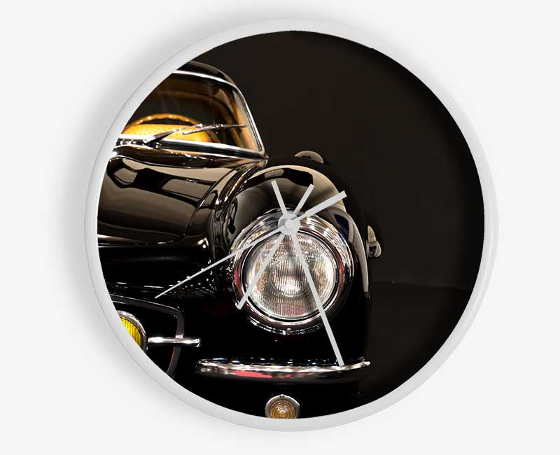 Classic Car Headlight Black Clock - Wallart-Direct UK