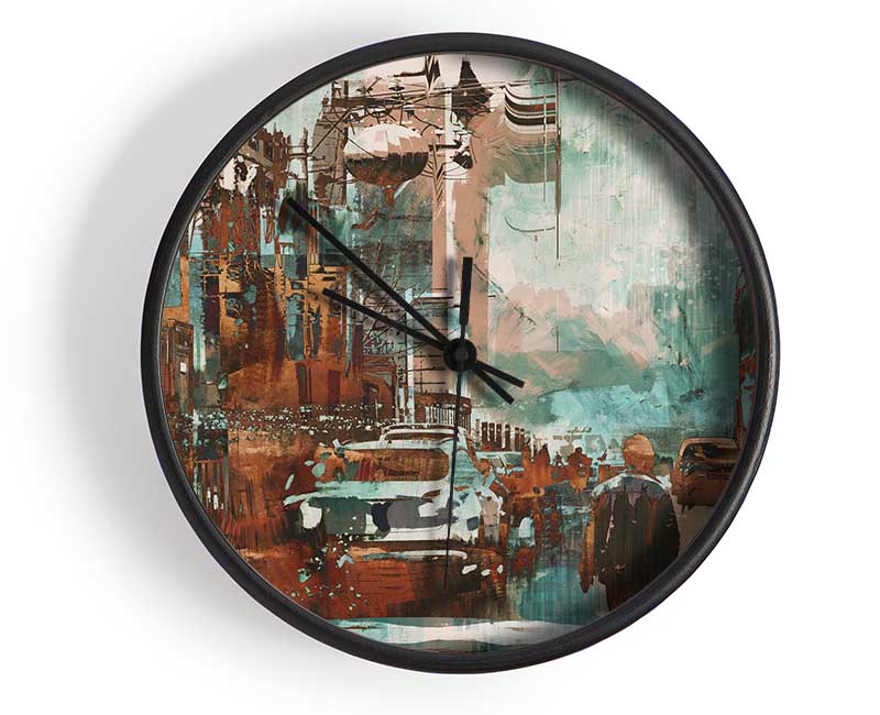 The Lonely Town Fracture Clock - Wallart-Direct UK