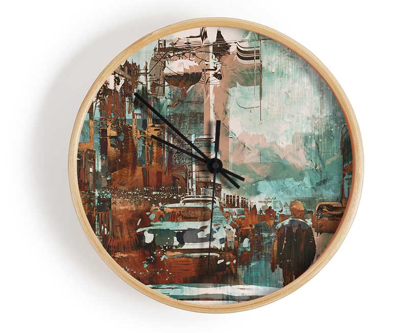 The Lonely Town Fracture Clock - Wallart-Direct UK