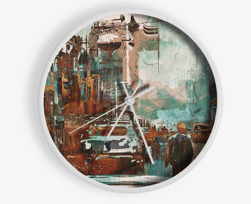 The Lonely Town Fracture Clock - Wallart-Direct UK