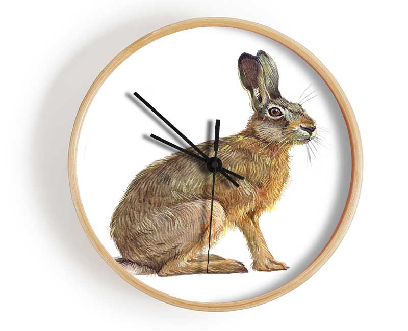 The Hare Alone Clock - Wallart-Direct UK