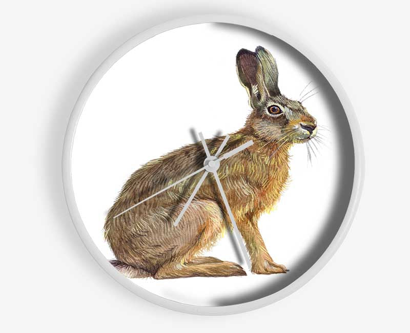 The Hare Alone Clock - Wallart-Direct UK