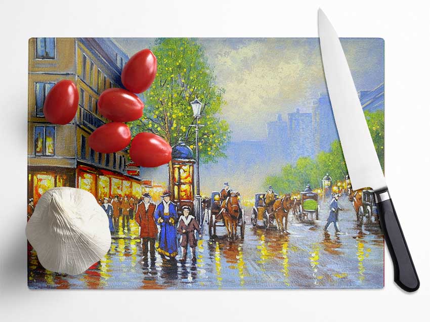 Old Town Reflections Glass Chopping Board