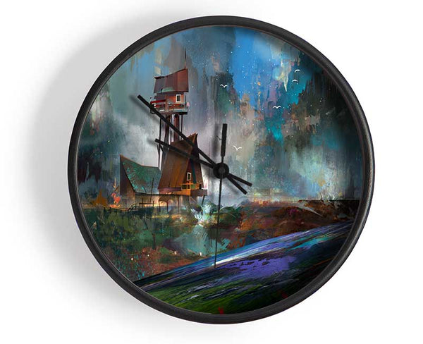 The Abandoned Truck Stop Clock - Wallart-Direct UK