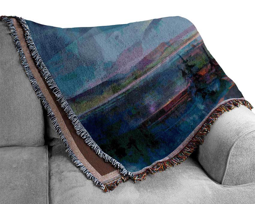 Beyond The Trees Is Bliss Woven Blanket