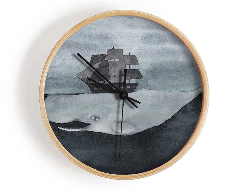 Sail On Moby Dick Clock - Wallart-Direct UK