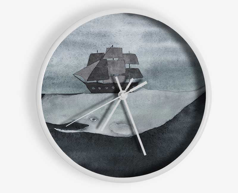 Sail On Moby Dick Clock - Wallart-Direct UK