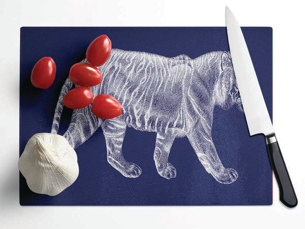 The X Ray Tiger Glass Chopping Board