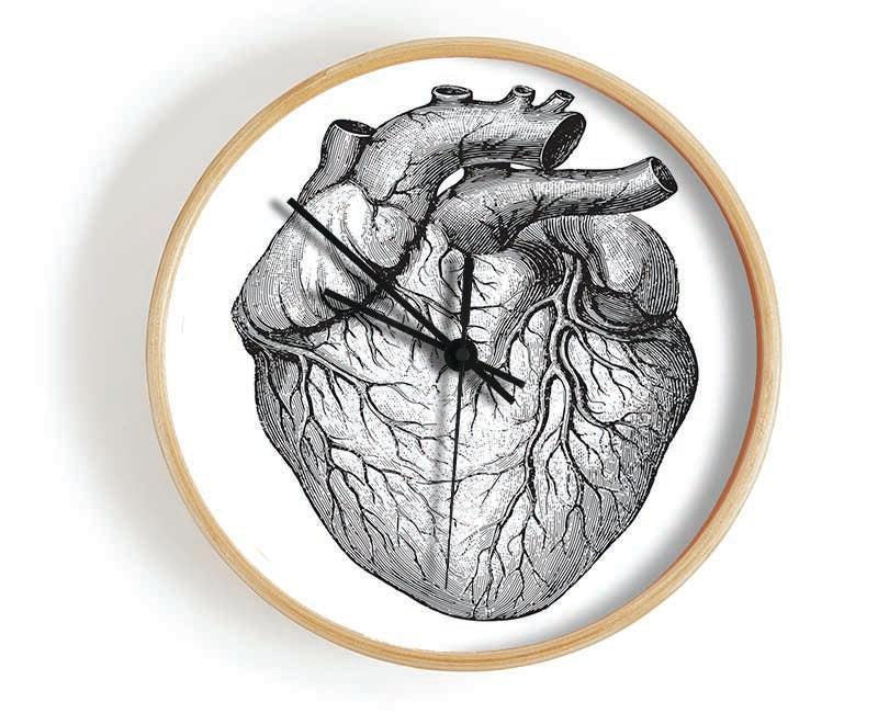 Anatomy Of The Heart Clock - Wallart-Direct UK