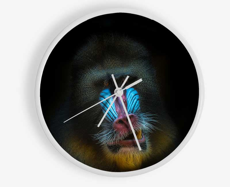 Mandrill Anger Clock - Wallart-Direct UK