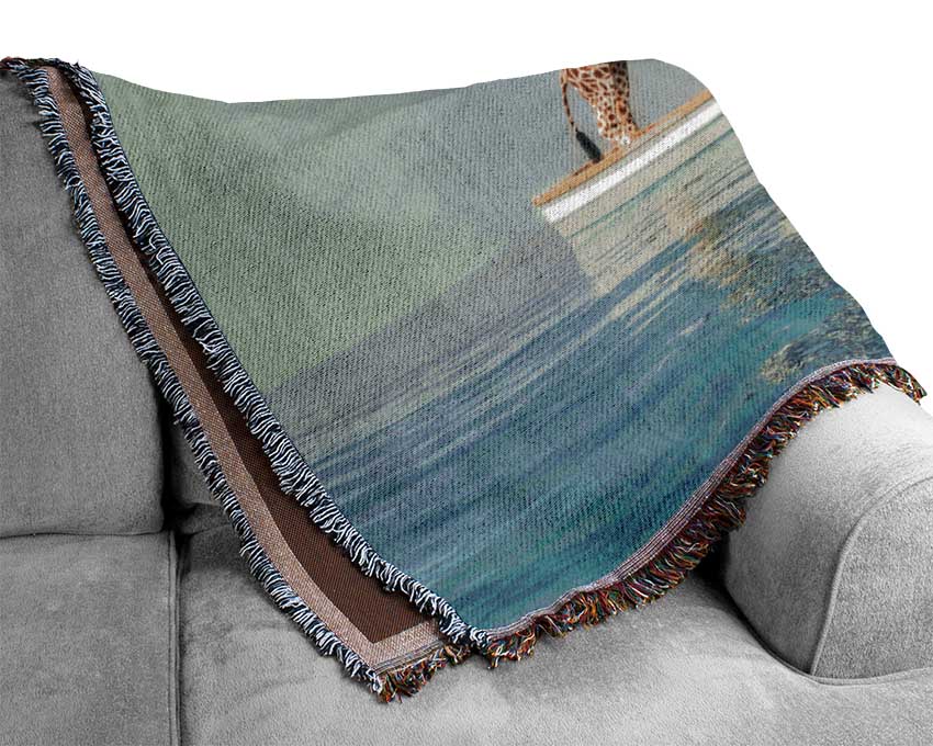 Animal Kingdom Boat Ride Woven Blanket