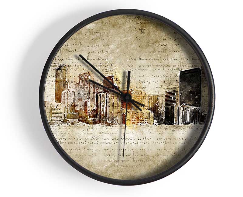 Manuscript Brooklyn Clock - Wallart-Direct UK