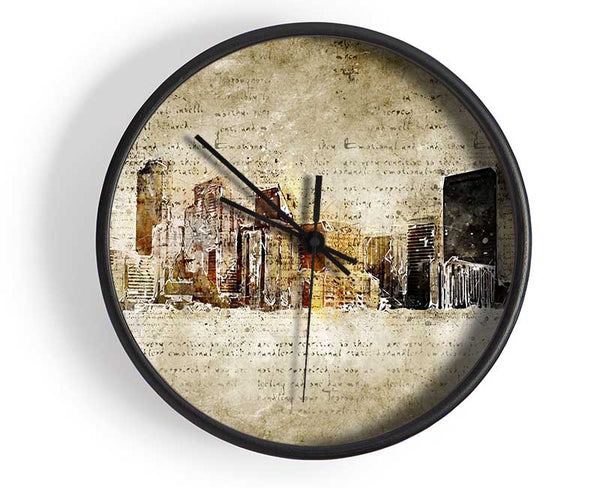 Manuscript Brooklyn Clock - Wallart-Direct UK