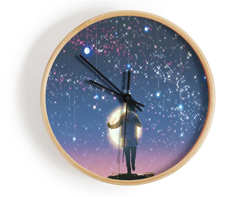 Capturing The Moon Clock - Wallart-Direct UK