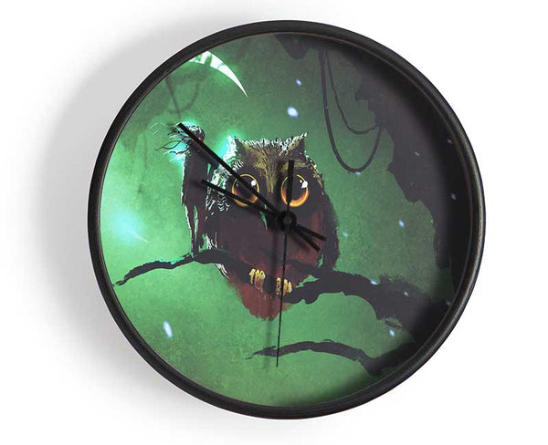 The Visit From The Owl Clock - Wallart-Direct UK