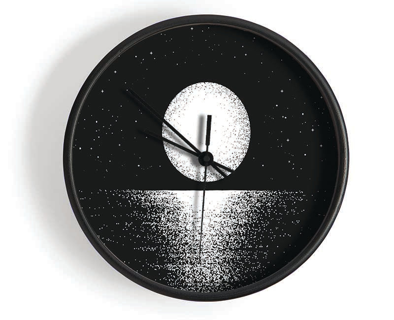 Moonlight Over The Sea Clock - Wallart-Direct UK