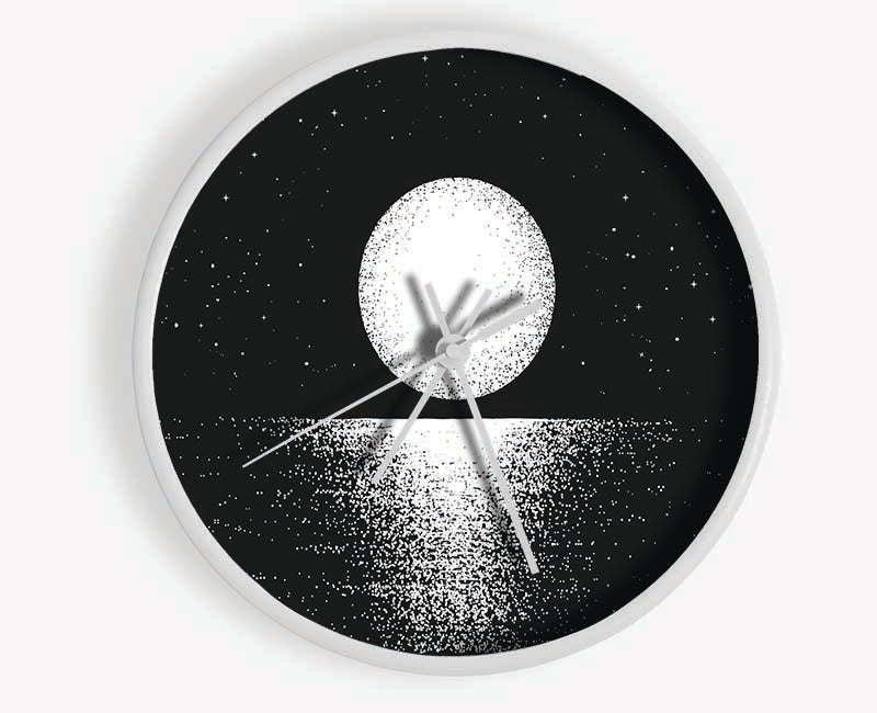 Moonlight Over The Sea Clock - Wallart-Direct UK