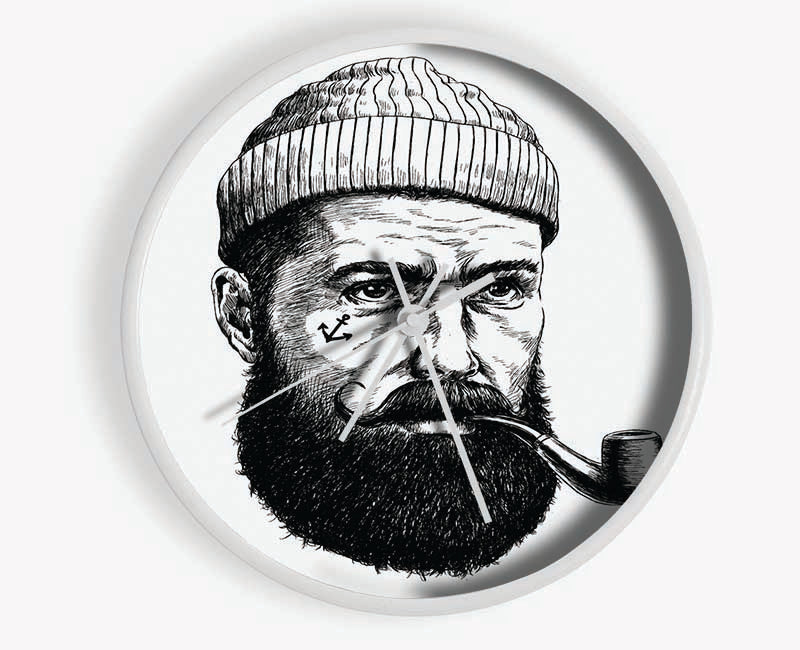 Hipster Smoker Clock - Wallart-Direct UK