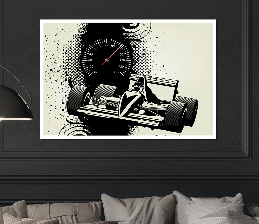 The F1 Time Trial Print Poster Wall Art