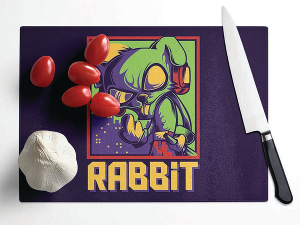 The Evil Rabbit Glass Chopping Board