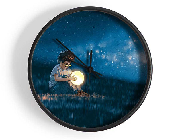 Holding The Moon Clock - Wallart-Direct UK