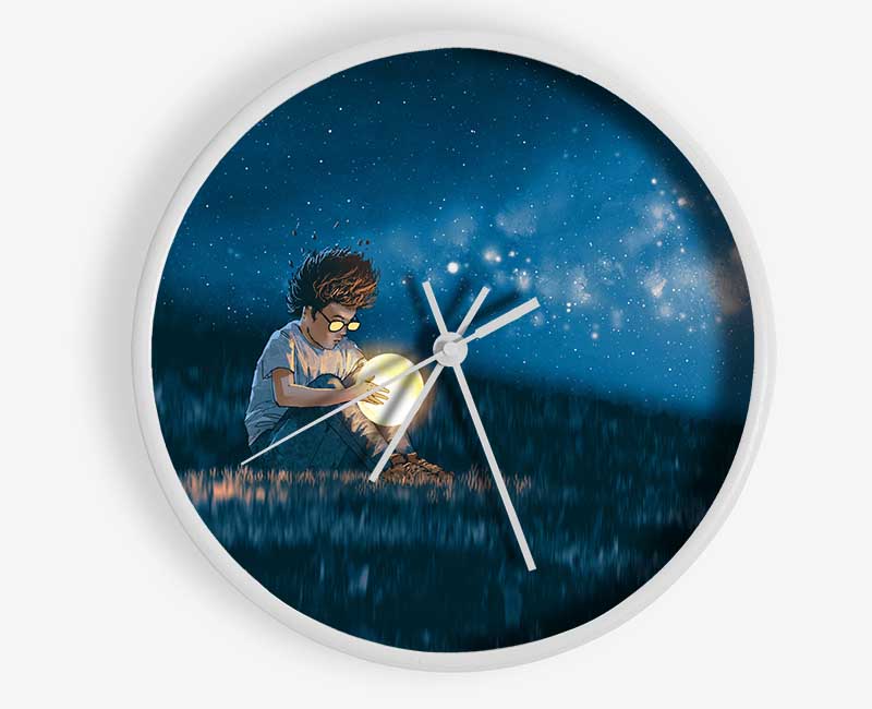 Holding The Moon Clock - Wallart-Direct UK