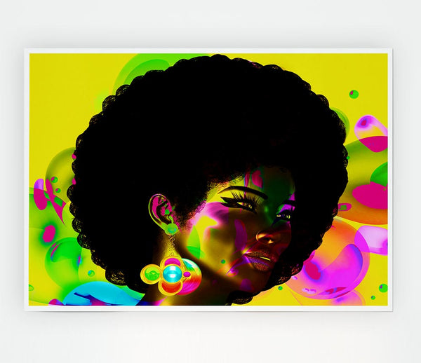 Afro Funk Print Poster Wall Art