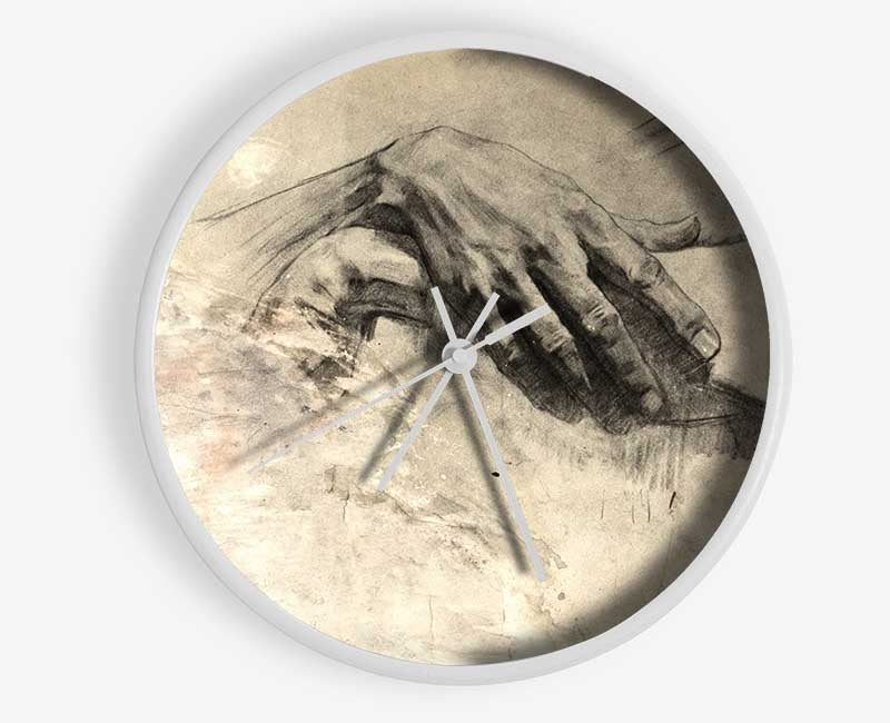 Hands Of Time And Space Clock - Wallart-Direct UK