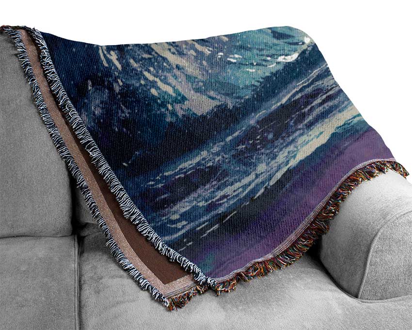 Swirl Of Ocean Powers Woven Blanket