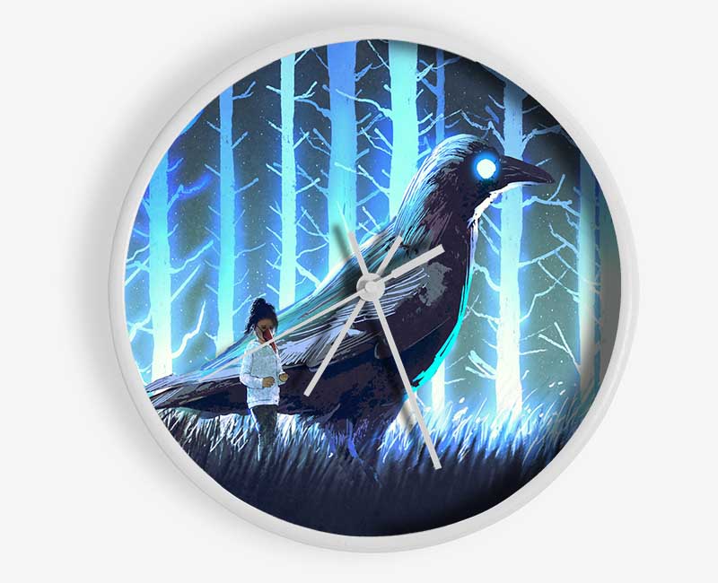 The Crow Of Enlightenment Clock - Wallart-Direct UK