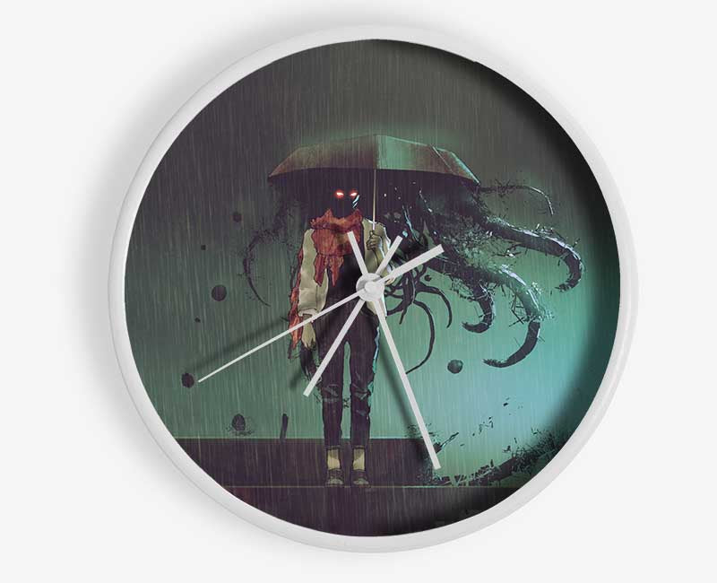 Umbrella Octopus Clock - Wallart-Direct UK