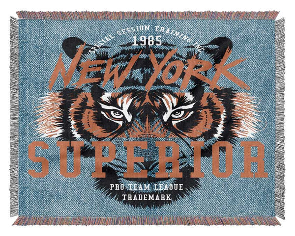 New York Tiger Superior Woven Blanket