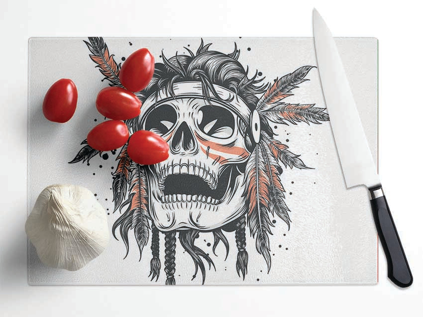 The Radical Skull Glass Chopping Board