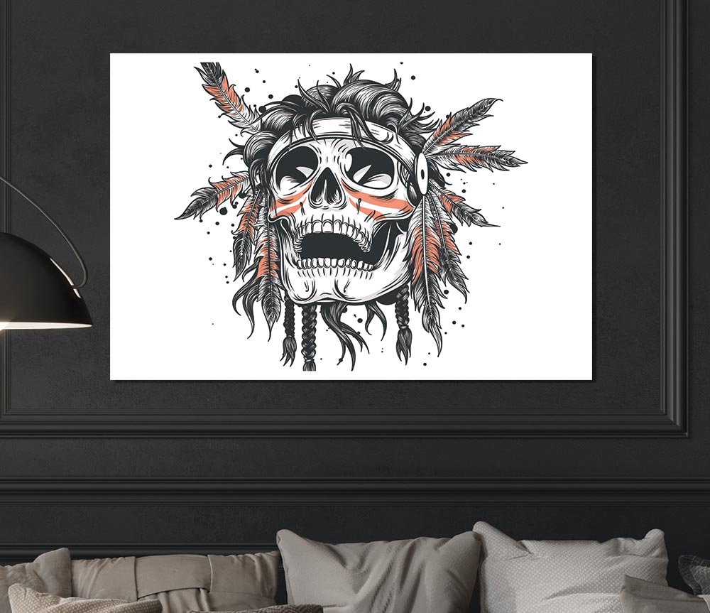 The Radical Skull Print Poster Wall Art