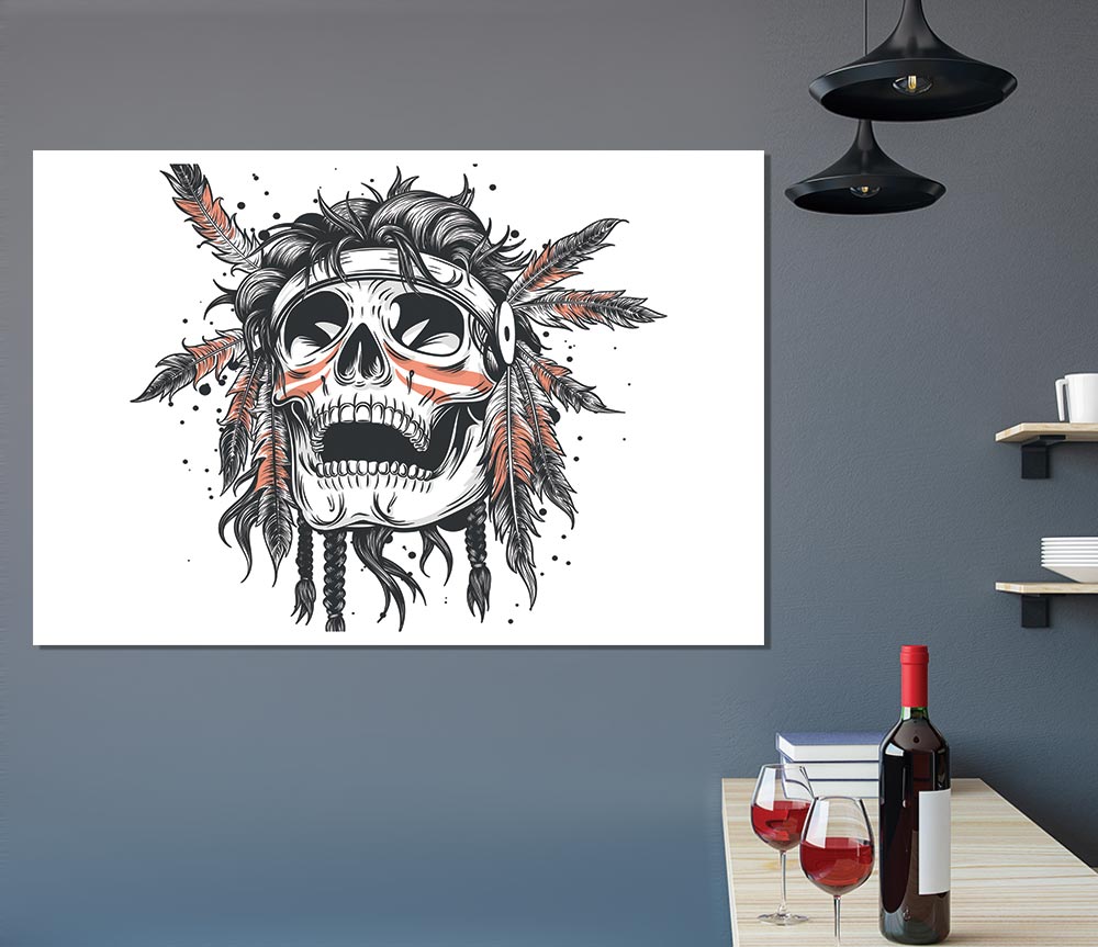 The Radical Skull Print Poster Wall Art