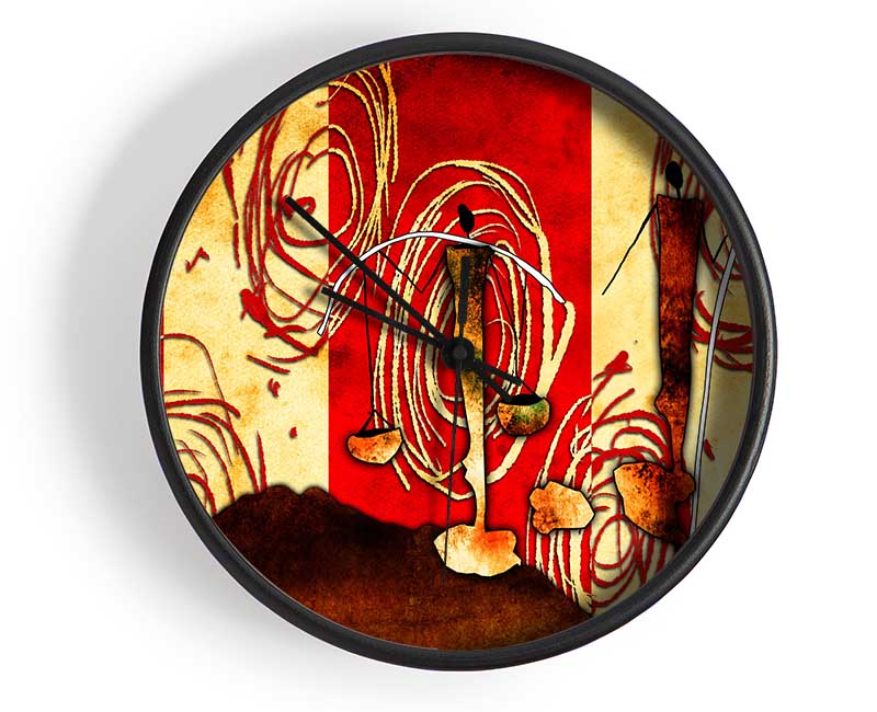 Circles Of Offerings Clock - Wallart-Direct UK