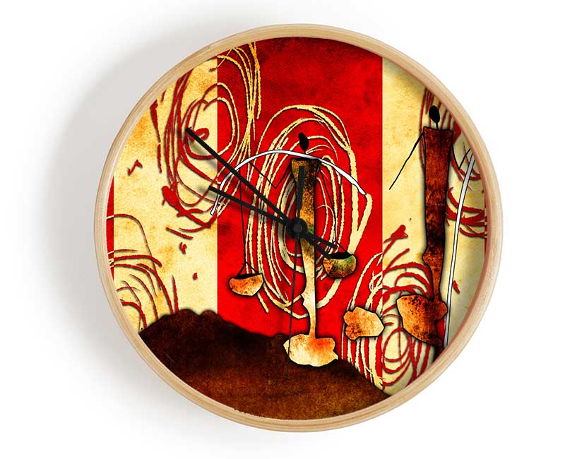 Circles Of Offerings Clock - Wallart-Direct UK