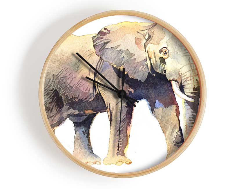 Humble Elephant Clock - Wallart-Direct UK