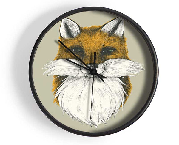 The Fox Face Clock - Wallart-Direct UK