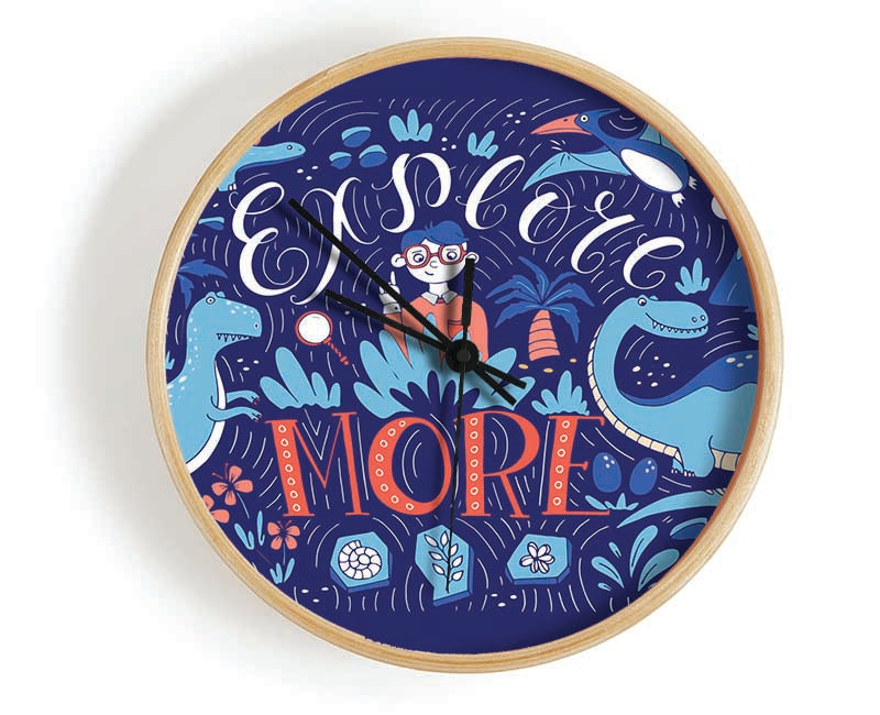 Explore More Clock - Wallart-Direct UK