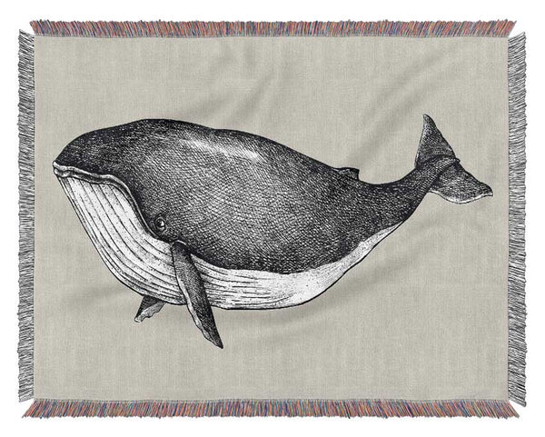 Big Fat Whale Woven Blanket