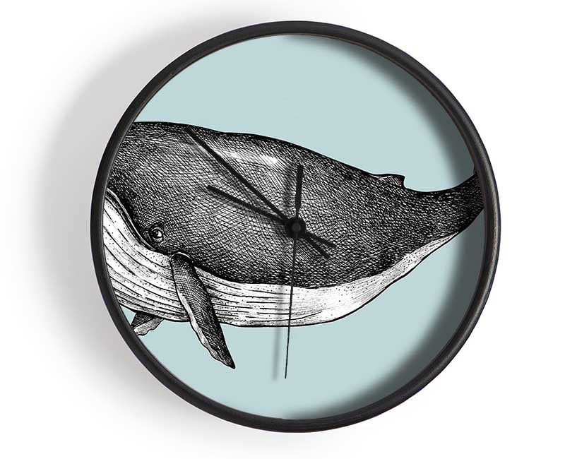 Big Fat Whale Clock - Wallart-Direct UK