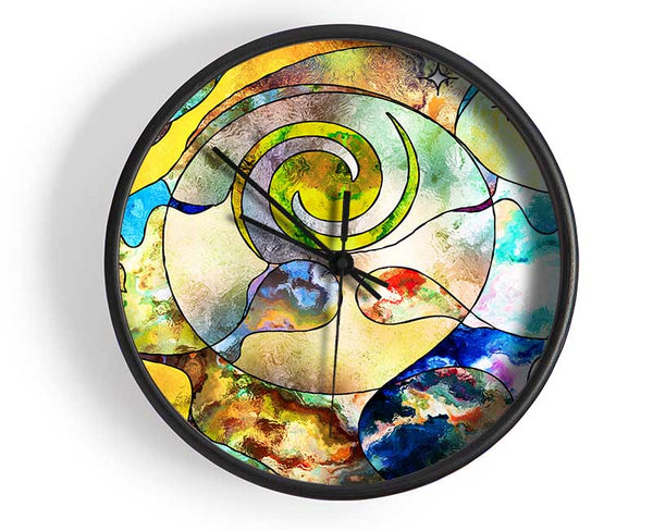 The Faces Of Time And Space Clock - Wallart-Direct UK