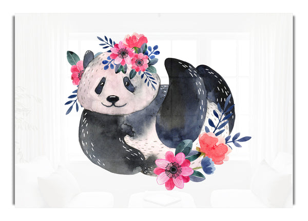 Cute Floral Panda