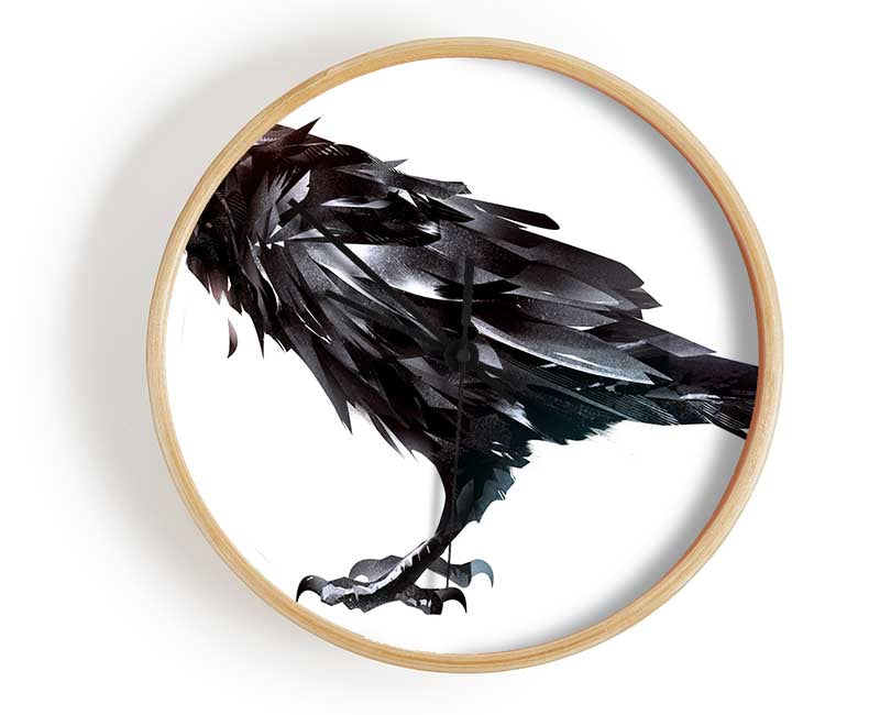 The Black Crow Clock - Wallart-Direct UK