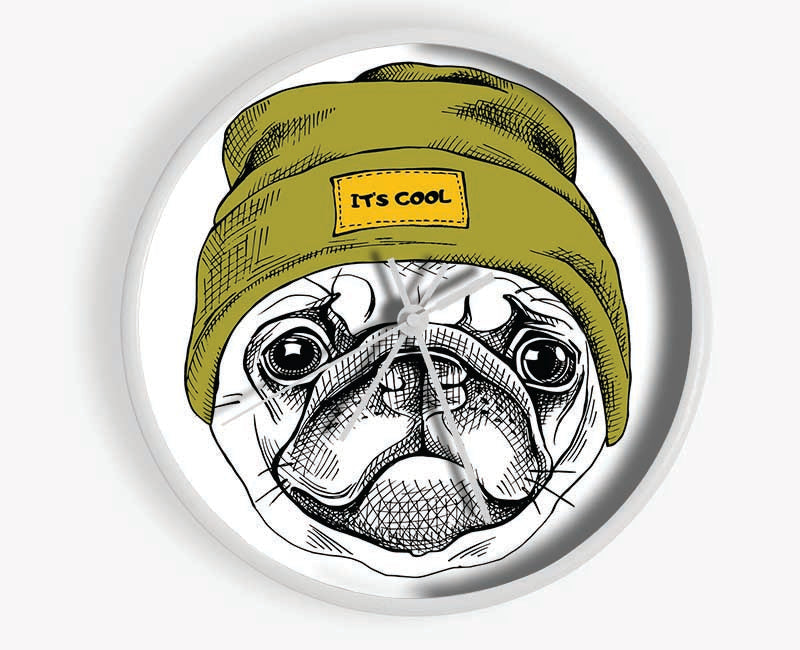 Pug Life Beanie Clock - Wallart-Direct UK