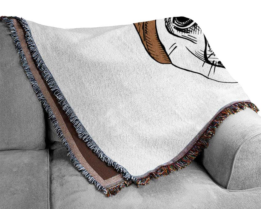 Pug Life Beanie Woven Blanket