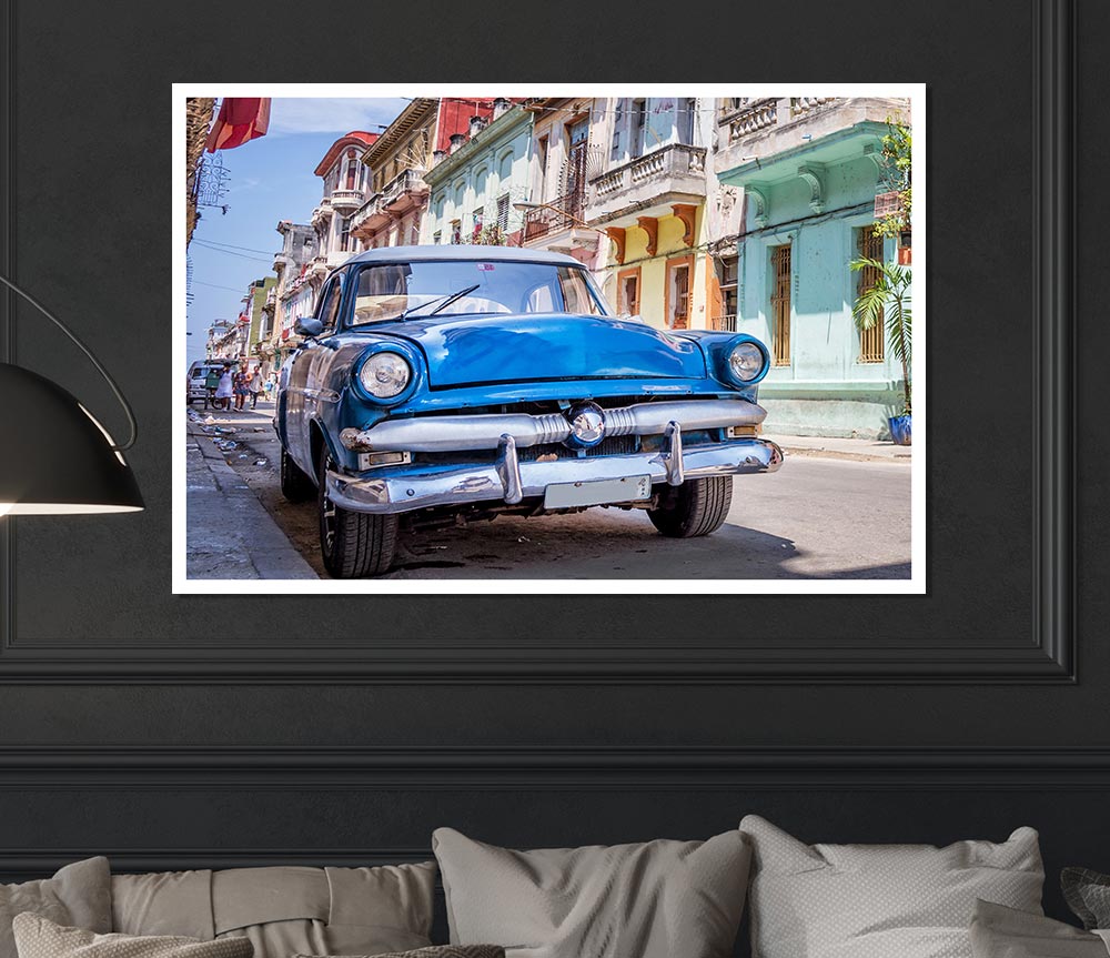 Blue Classic In Mexico Print Poster Wall Art