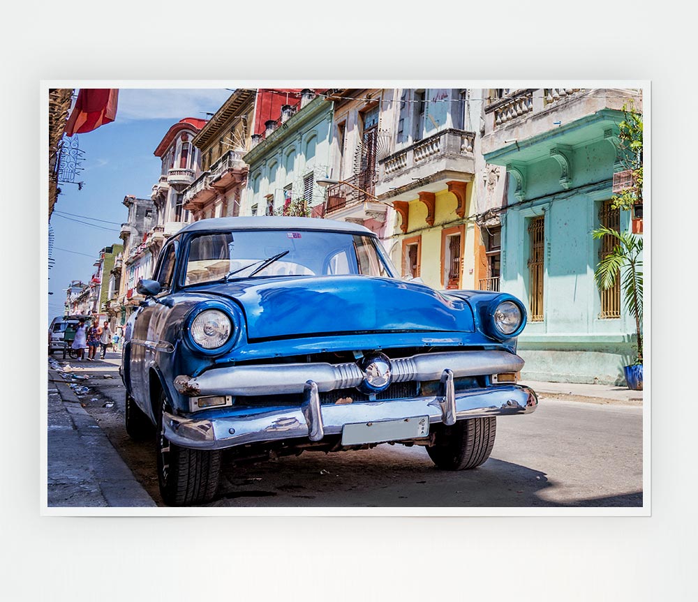 Blue Classic In Mexico Print Poster Wall Art